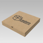 cutie pizza din carton tip co3 / ondula e (micro ondul) maro