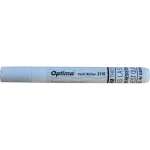 marker cu vopsea optima paint 3710, varf rotund 4.5mm, grosime scriere 2 3mm alb