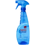 detergent pentru curățat geamuri, cu pulverizator, sano clear blue trigger, 750 ml