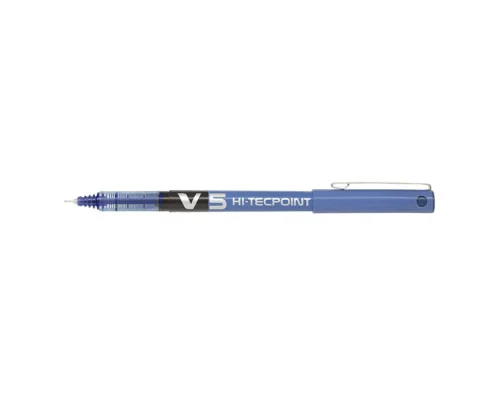 Roller cu gel cerneala varf 0.5 mm PILOT V5 HI-TECPOINT albastru